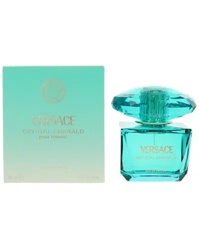 Versace Women's 3oz Crystal Emerald Edp In Transparent