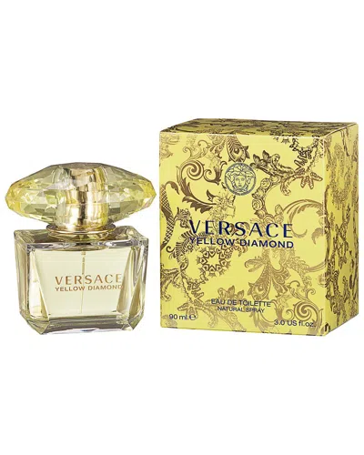 Versace Women's 3oz Yellow Diamond Edt Spray In White