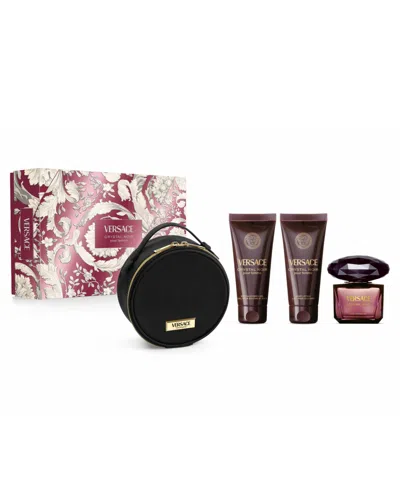 Versace Women's 4-pc. Crystal Noir Eau De Parfum Set In Transparent