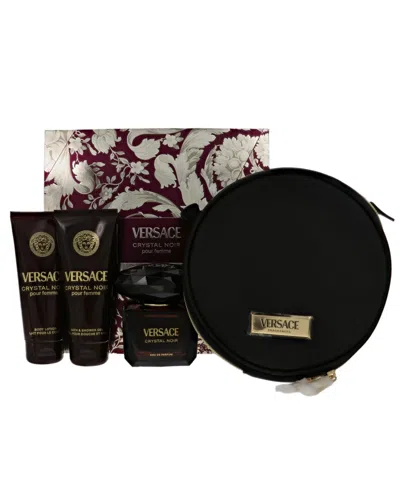 Versace Women's 4oz Crystal Noir Edp Set In Black