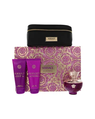 Versace Women's 4pc Dylan Purple Edp Spray In Transparent