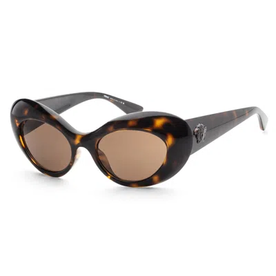 Versace Women's 52 Mm Havana Sunglasses In Brown