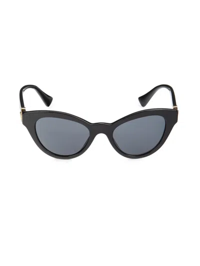 Versace Women's 52mm Cat Eye Sunglasses In Black Grey