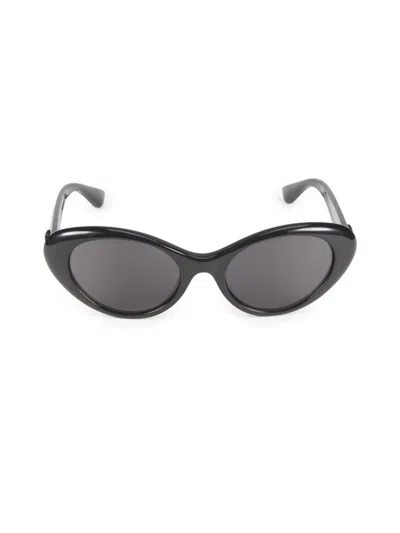 Versace Women's 53mm Oval Sunglasses In Black