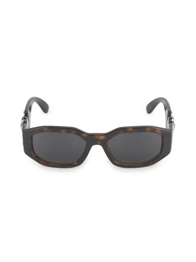 Versace Women's 53mm Rectangular Sunglasses In Brown