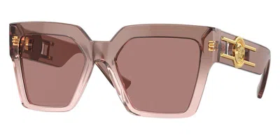Versace Women's 54mm Brown Transparent Sunglasses In Multi
