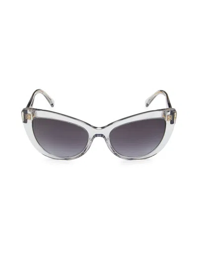 Versace Women's 54mm Cat Eye Sunglasses In Gray