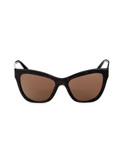 Versace Women's 54mm Cat Eye Sunglasses In Havana Brown