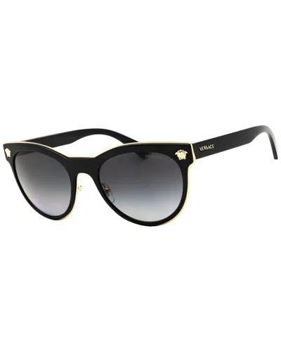 Versace Women's 54mm Polarized Sunglasses In Black