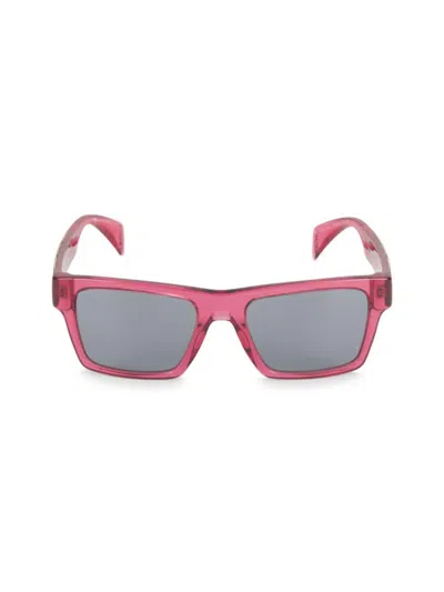 Versace Women's 54mm Rectangle Sunglasses In Pink