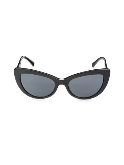 Versace Women's 54mm Retro Cat Eye Sunglasses In Black