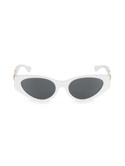Versace Women's 55mm Cat-eye Sunglasses In White