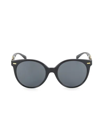Versace Women's 55mm Round Sunglasses In Black