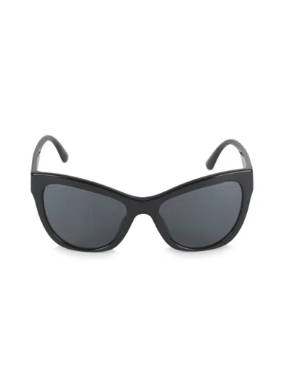 Versace Women's 56mm Cat-eye Sunglasses In Gray