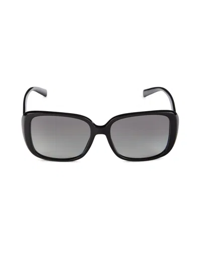 Versace Women's 56mm Rectangle Sunglasses In Black