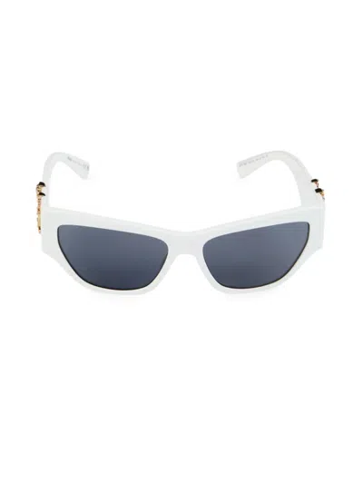 Versace Women's 56mm Square Sport Sunglasses In White