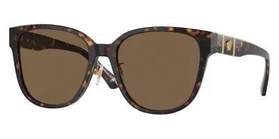 Versace Women's 57 Mm Havana Sunglasses In Brown