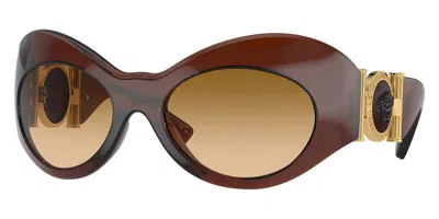 Versace Women's 58mm Transparent Brown Sunglasses In Multi