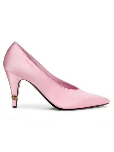 Versace Women's 65mm Medusa Silk Pumps In Multi