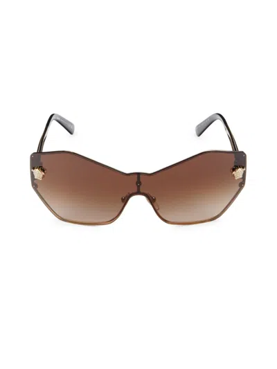 Versace Women's 75mm Geometric Sunglasses In Brown