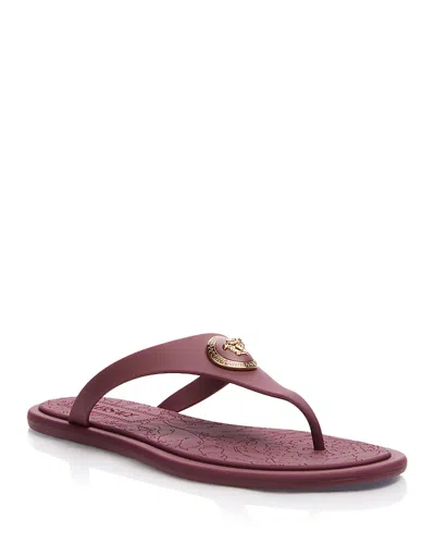 Versace Women's Alia Medusa Thong Sandals In Multi