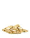Versace Alia Slides In Gold