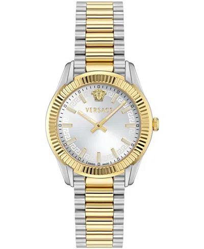 Versace Women's Apodis Two-tone Stainless Steel Bracelet Watch 34mm