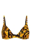 Versace Barocco-print Medusa-motif Bra In Multicolour
