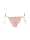 Versace Baroque Print Bikini Bottom In Pink