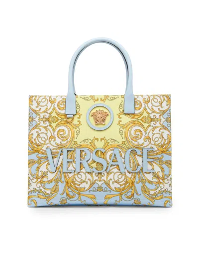 Versace Women's Baroque Print Logo Tote Bag