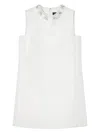 Versace Bead-embellished Minidress In White