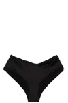 Versace Bikini Briefs With Knot Beachwear Black In Black