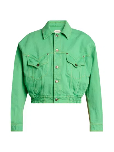 VERSACE WOMEN'S BLOUSON DENIM JACKET