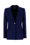 Versace Informal Jacket Responsible Stretch Wool Grain De In Blue