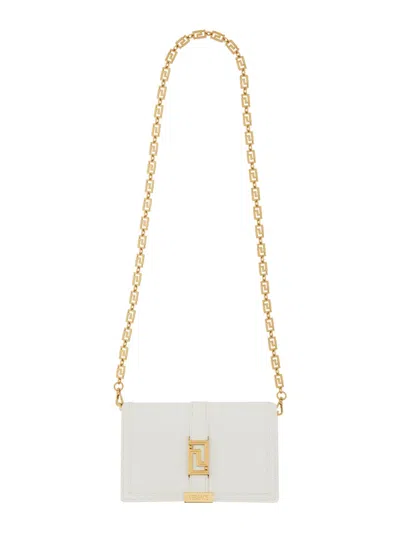 Versace Women Borsa Mini "greca Goddess" In White