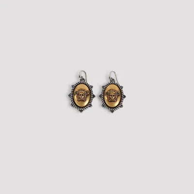 Versace Women's Brass Earrings In Metallic