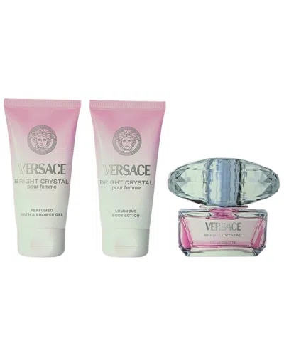 Versace Women's Bright Crystal 3pc Gift Set In Multi