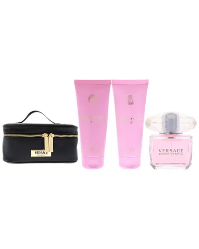 Versace Women's Bright Crystal 4pc Gift Set