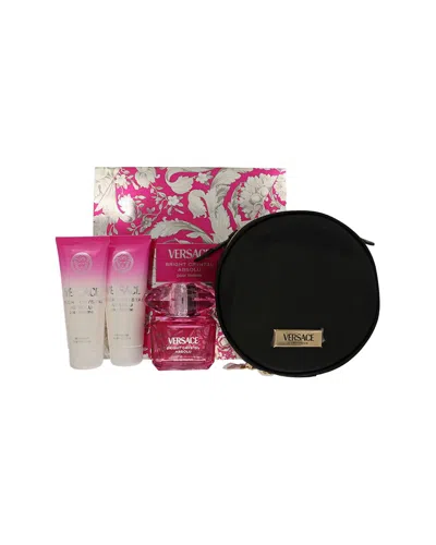 Versace Women's Bright Crystal Absolu Edp 4pc Set In Multi