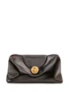 Versace Chain Shoulder Bag In Brown