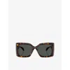 Versace Womens Brown Ve4467u Butterfly-frame Acetate Sunglasses In Brown