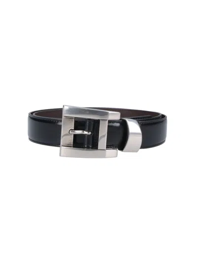 Versace Women's Calf Leather Belt In Black