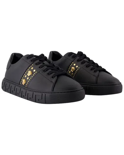Versace Women's Calfskin Sneaker In Black