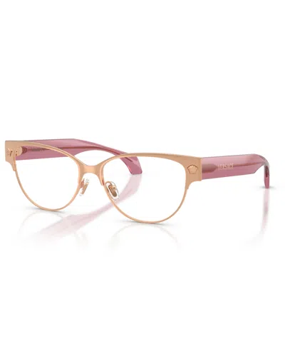 Versace Women's Cat Eye Eyeglasses, Ve1318 In Orange
