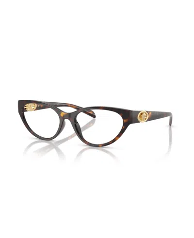 Versace Women's Cat Eye Eyeglasses, Ve3372u In Brown