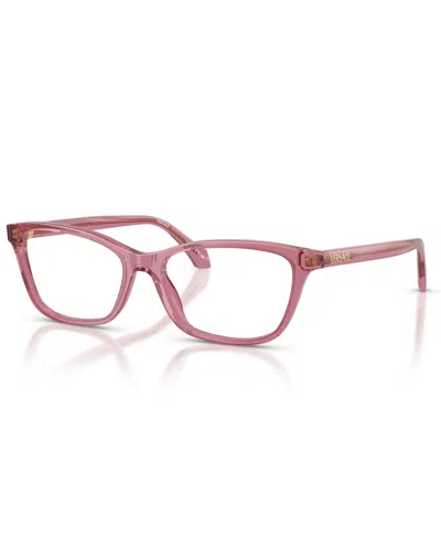 Versace Women's Cat Eye Eyeglasses, Ve3375 In Pink