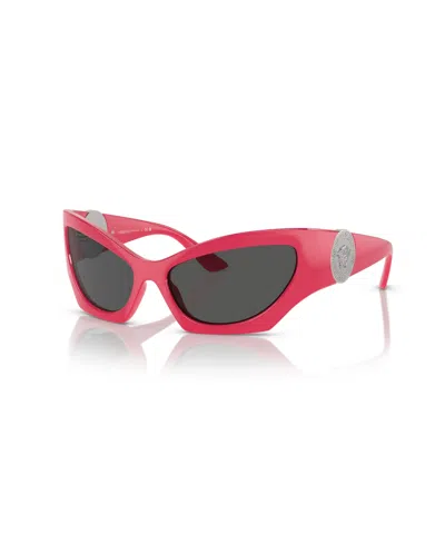 Versace Women's Cat Eye Sunglasses, Ve4450 In Pink
