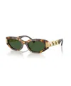 Versace Greca Lunettes De Soleil Ail-de-chat In Green