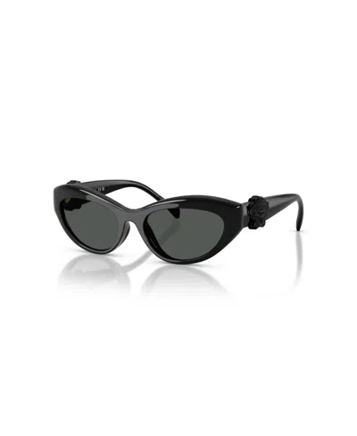 Versace Women's Cat Eye Sunglasses, Vk4005u In Black
