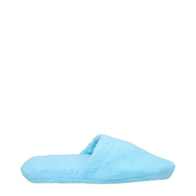Versace Women's Cotton Slippers Sky Blue